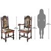 Design Toscano Charles II Chairs: Set of Four Side Chairs and Two Armchairs AF99119